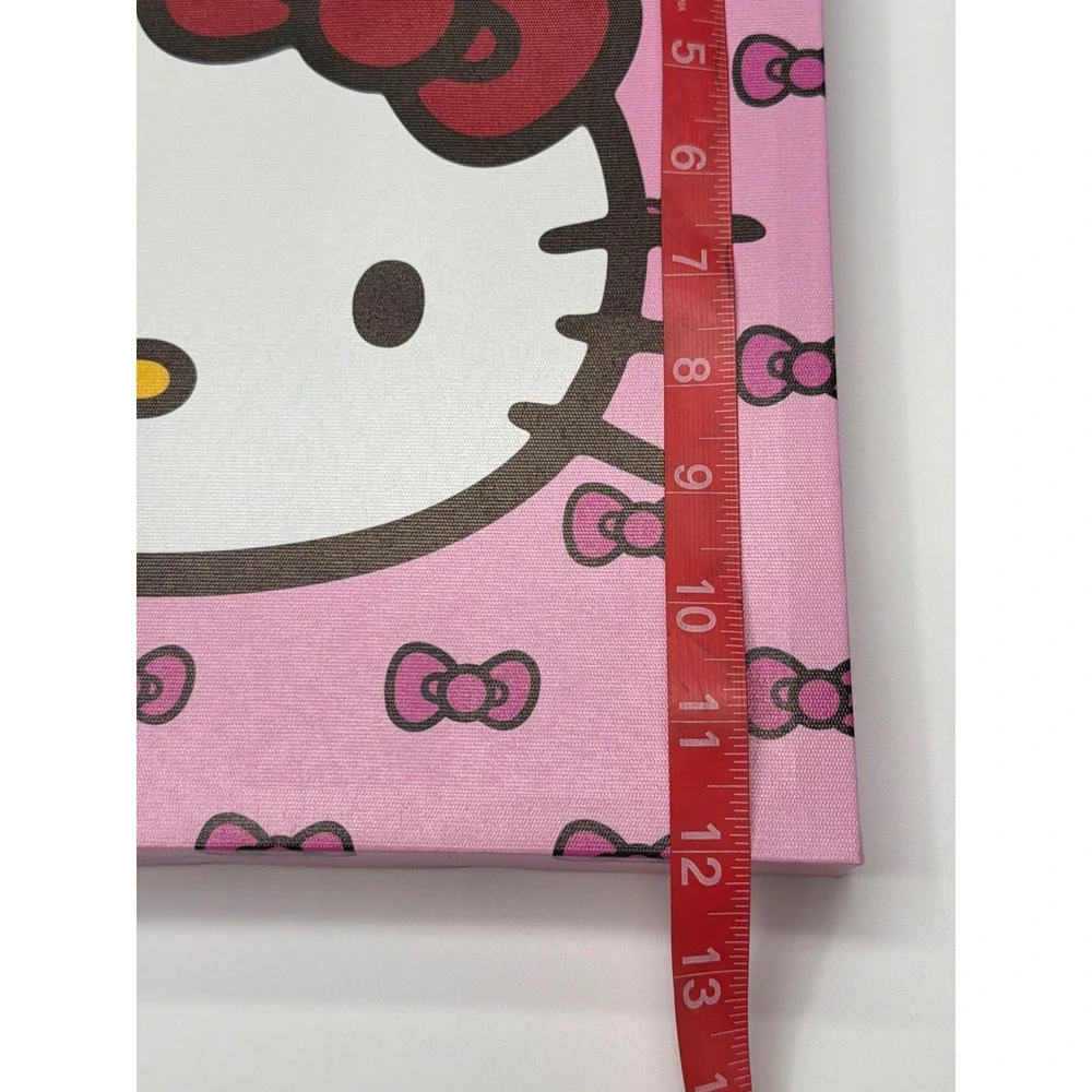 Sanrio Hello Kitty Pink Bow Pattern Square Canvas Wall Art 12x12‎ Idea Nuova